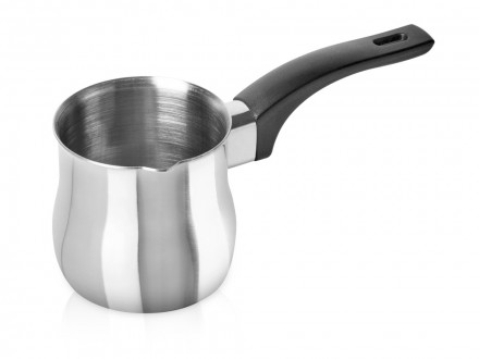 Подарочный набор с туркой, кофе и термокружкой, черный