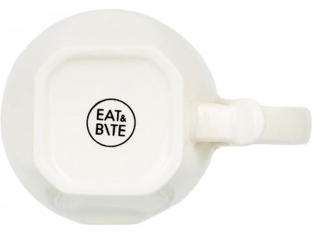 Чайная пара с бамбуковым блюдцем Deny, белый (Р)