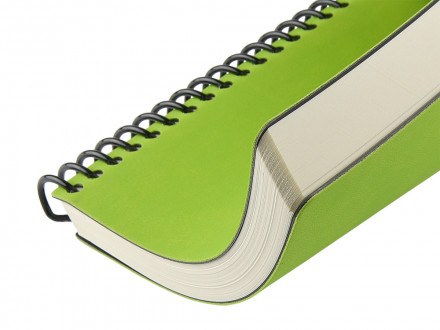 Ежедневник недатированный на спирали А5 Agenda, салатовый
