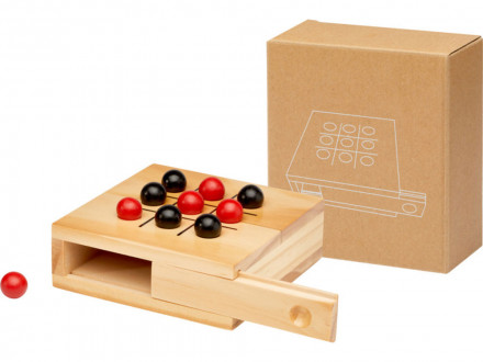 Деревянная игра в крестики-нолики Strobus, натуральный