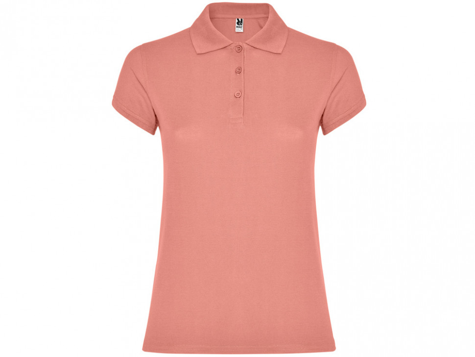 Рубашка-поло Star женская, оранжевая глина