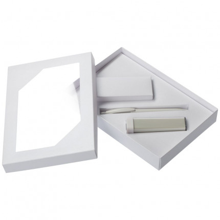 Набор Energy: аккумулятор и ручка, ver.2, белый