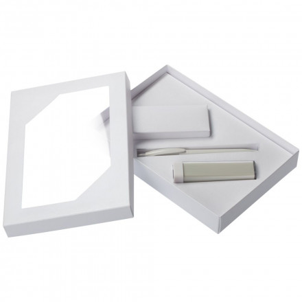 Набор Energy: аккумулятор и ручка, ver.2, белый