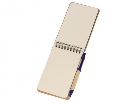 Набор канцелярский с блокнотом и ручкой Masai, 70 л. нелинованных, синий