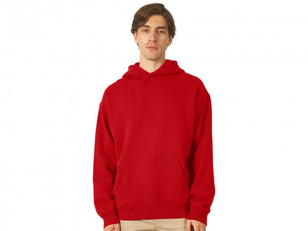 Толстовка с капюшоном оверсайз Berlin унисекс, красный