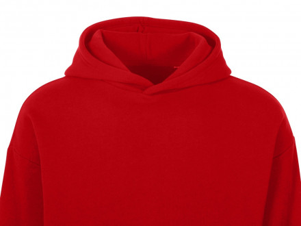 Толстовка с капюшоном оверсайз Berlin унисекс, красный