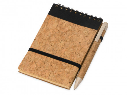 Блокнот B7 Forli с обложкой из пробки, натуральный (Р)