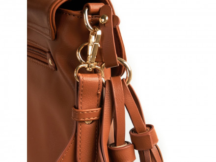 Сумка женская Beverly Hills Polo Club, коричневый/желтое золото