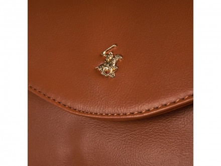 Сумка женская Beverly Hills Polo Club, коричневый/желтое золото