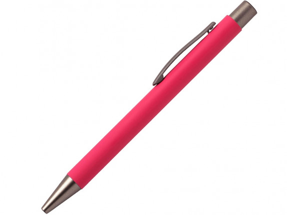 Ручка металлическая шариковая FAMILY MARSEL, soft touch (Розовый)