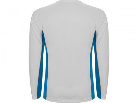 Футболка Shanghai  мужская с длинным рукавом, белый/королевский синий