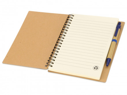 Блокнот Helly с ручкой, синий (Р)