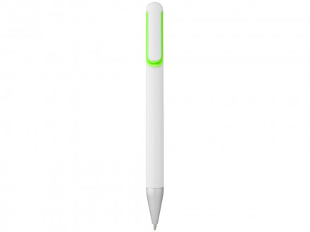 Ручка шариковая Nassau, белый/зеленое яблоко