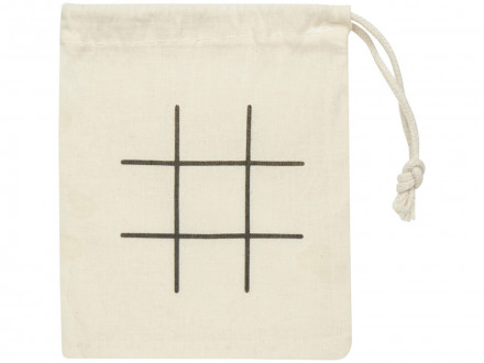 Деревянная игра в крестики-нолики в мешочке Whorl - Натуральный