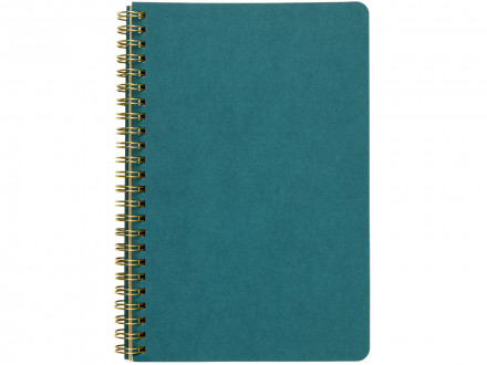 Бизнес тетрадь на гребне А5 Pragmatic, 60 листов в клетку, карибский синий