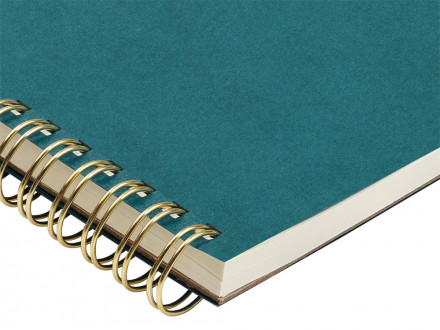 Бизнес тетрадь на гребне А5 Pragmatic, 60 листов в клетку, карибский синий