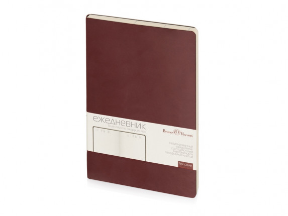 Ежедневник А5 недатированный Megapolis Velvet Flex, бордовый