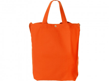 Сумка Helfer из хлопка на кнопке с регулирующейся лямкой, оранжевый