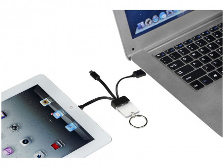 Кабель для зарядки Dazzle 3-в-1, черный