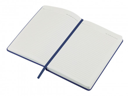 Бизнес-блокнот C2 софт-тач, твердая обложка, 128 листов, темно-синий