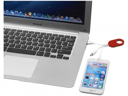 Кабель для зарядки 3-в-1, красный