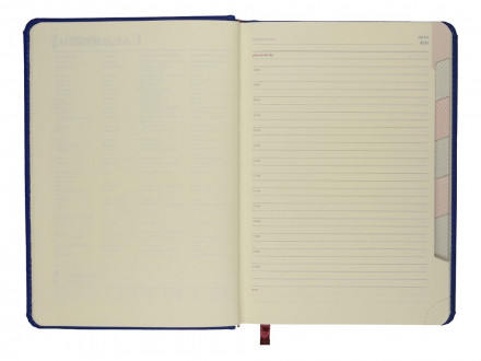 Ежедневник недатированный А5 Velvet Index (синий)