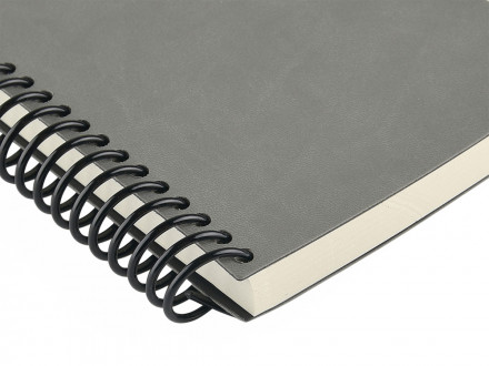 Ежедневник недатированный на спирали А5 Agenda, серый