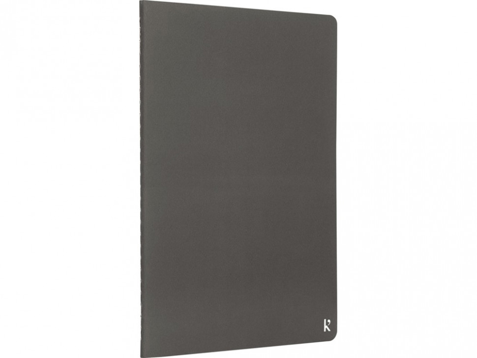 Комплект из двух блокнотов Karst формата A5 с листами из каменной бумаги, slate grey