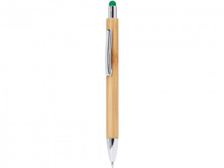 Ручка шариковая PAMPA с цветным стилусом, натуральный/папоротник