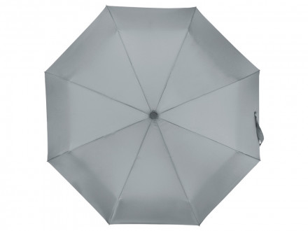 Зонт складной Cary, полуавтоматический, 3 сложения, с чехлом, светло-серый