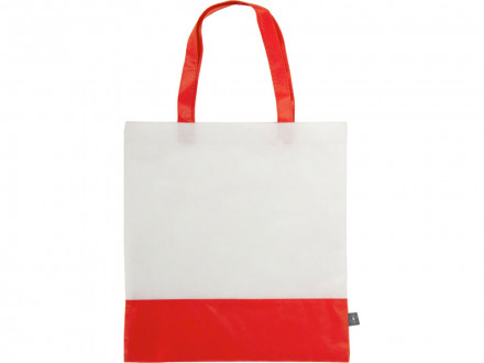 Сумка-шоппер двухцветная Revive из нетканого переработанного материала, красный
