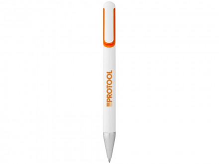 Ручка шариковая Nassau, белый/оранжевый