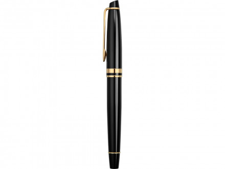 Ручка-роллер Waterman Expert 3, цвет: Black Laque GT, стержень: Fblk