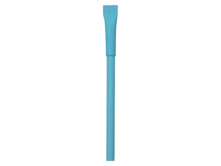 Ручка картонная с колпачком Recycled, голубой