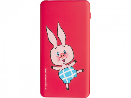 Внешний аккумулятор Винни-Пух, 5000 mAh, красный