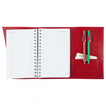 Ежедневник Strap, недатированный, красный