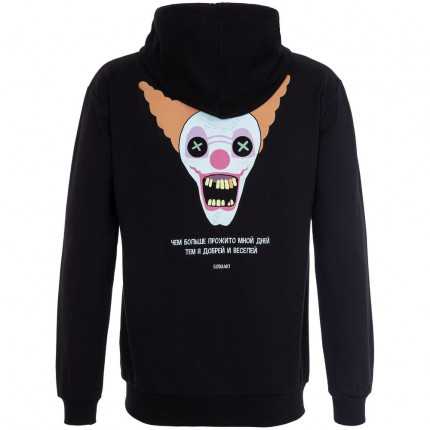 Толстовка на молнии с капюшоном «Цирк», черная