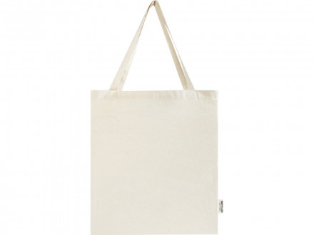 Madras эко- сумка с ластовицей из переработанного хлопка, сертифицированного согласно GRS, плотностью 140 г/м² - Натуральный