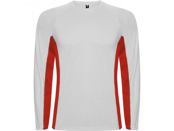 Футболка Shanghai  мужская с длинным рукавом, белый/красный