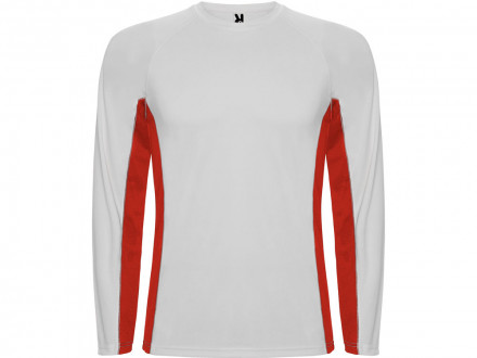 Футболка Shanghai  мужская с длинным рукавом, белый/красный