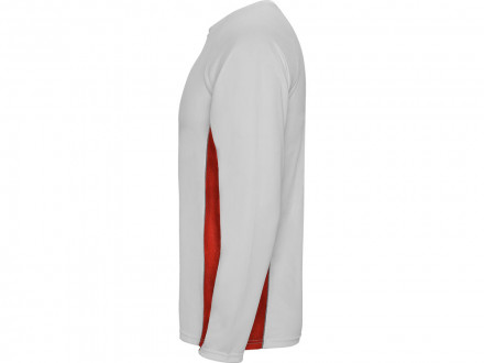 Футболка Shanghai  мужская с длинным рукавом, белый/красный