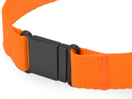 Ланьярд с карабином и замком безопасного разрыва, оранжевый