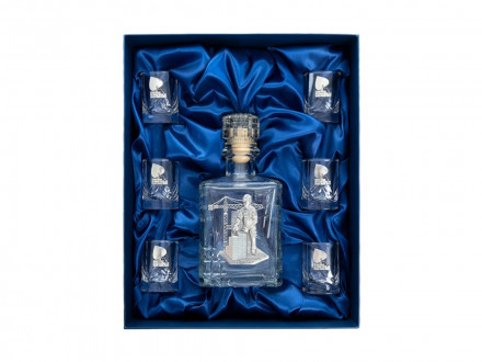 Набор со штофом СТРОИТЕЛЬНЫЙ