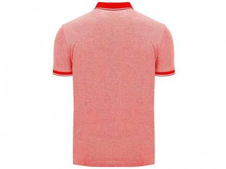 Рубашка поло Bowie мужская, меланжевый красный