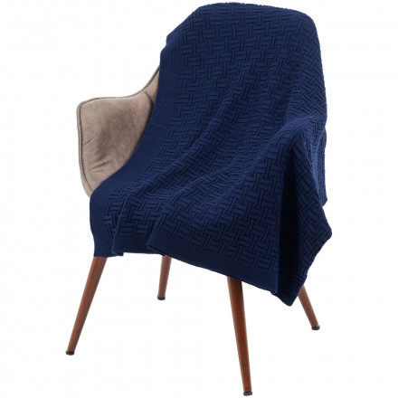 Плед Biscuit, синий (сапфир)