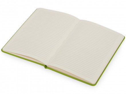 Блокнот Wispy, твердая обложка A5, 64 листа в линейку, зеленое яблоко