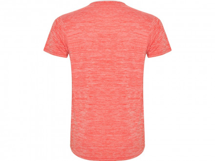 Спортивная футболка Zolder мужская, белый/меланжевый неоновый коралловый