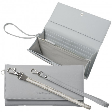 Набор Cacharel: кошелек и платок, голубой с красным