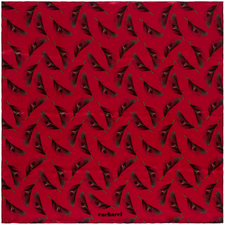 Набор Cacharel: кошелек и платок, голубой с красным