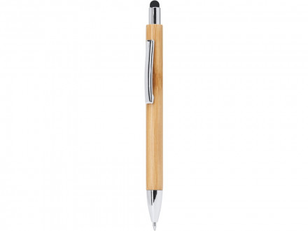 Ручка шариковая PAMPA с цветным стилусом, натуральный/черный